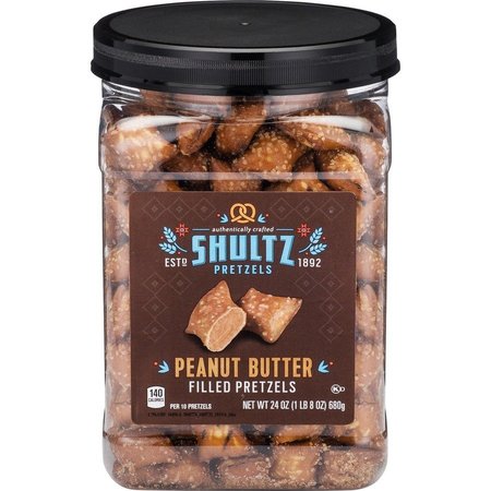 OFFICE SNAX Peanut Butter Filled Pretzels, 1.5lb, Blue/White OFX3598